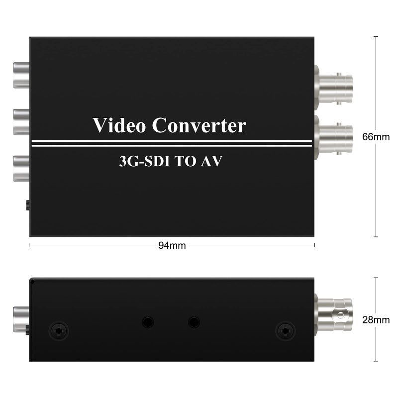 Wiistar 3G SDI to AV Converter BNC to RCA Audio Scaler with SDI Signal Loopout Support Convert HD-SDI,3G-SDI Signal for TV - Image 5